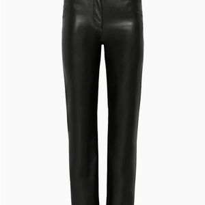 Aritzia Wilfred Melina Black Vegan Leather Pants